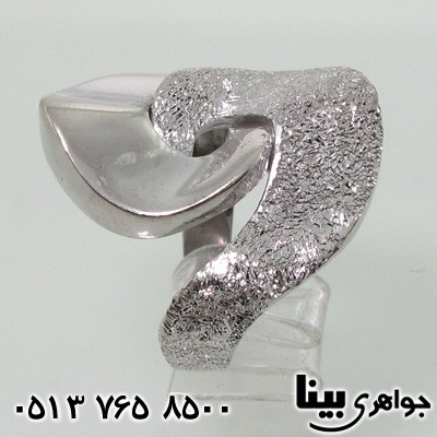 انگشتر طرح طلا سفید گره