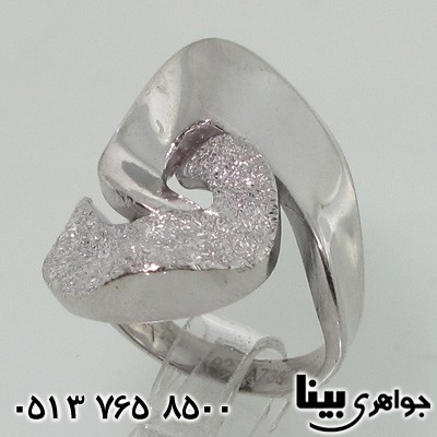 انگشتر طرح طلا سفید گره