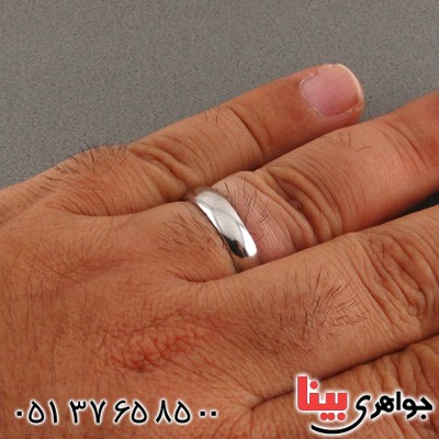 انگشتر نقره ست حلقه ازدواج رینگی روکش پلاتین _کد:15836