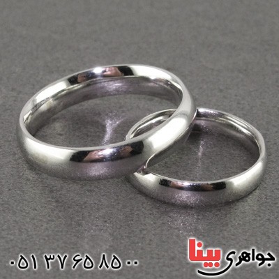 ست حلقه ازدواج رینگی روکش پلاتین _کد:15836 ست حلقه ازدواج رینگی روکش پلاتین _کد:15836