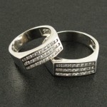 ست حلقه ازدواج روکش پلاتین _کد:15840