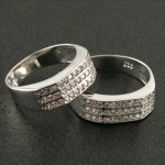 ست حلقه ازدواج روکش پلاتین _کد:15857