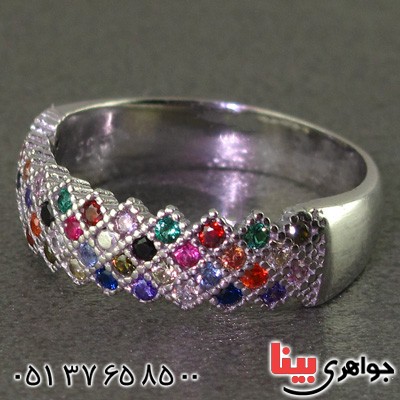انگشتر نقره رودیوم زنانه طرح پرنسس انگشتر نقره رودیوم زنانه طرح پرنسس