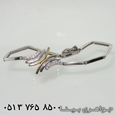 دستبند دورنگ ضربدری