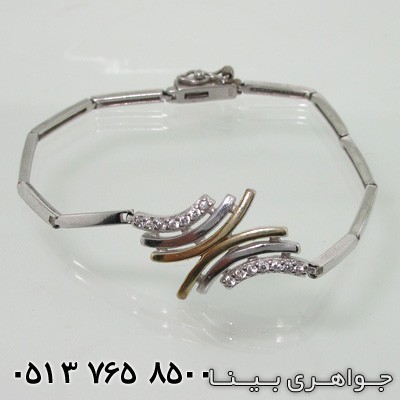 دستبند دورنگ ضربدری