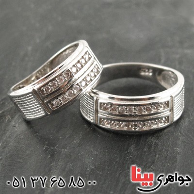 ست حلقه ازدواج روکش پلاتین _کد:15865 ست حلقه ازدواج روکش پلاتین _کد:15865