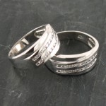 ست حلقه ازدواج روکش پلاتین _کد:15880