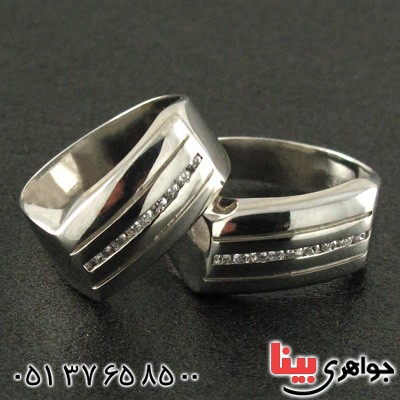 ست حلقه ازدواج روکش پلاتین _کد:15881 ست حلقه ازدواج روکش پلاتین _کد:15881