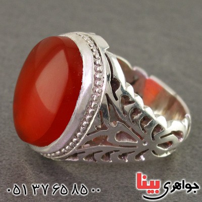 انگشتر عقیق یمنی مردانه درشت بسیار عالی فاخر _کد:2213