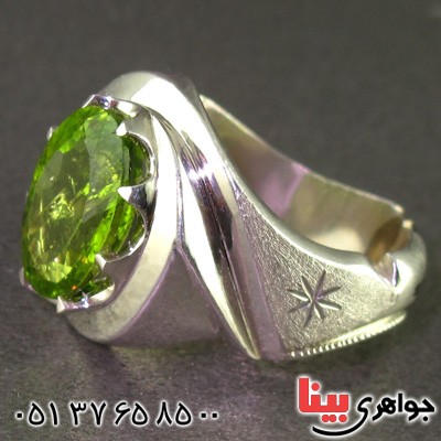 انگشتر زبرجد درشت مردانه فاخر _کد:2230