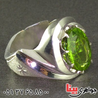 انگشتر زبرجد درشت مردانه فاخر _کد:2230