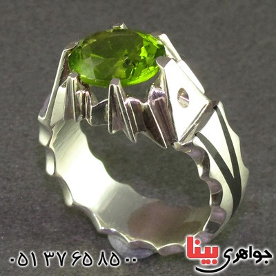 انگشتر زبرجد مردانه شیک و خاص _کد:2232