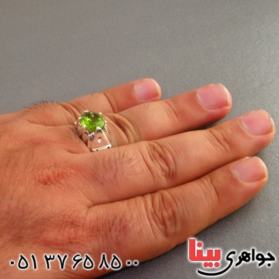انگشتر زبرجد مردانه شیک و خاص _کد:2232