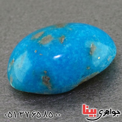 نگین انگشتر فیروزه خوشرنگ و خوش نقش _کد:15898