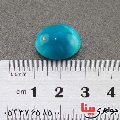 نگین انگشتر فیروزه دامله خوش نقش _کد:15914