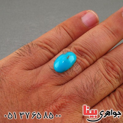 نگین انگشتر فیروزه نیشابوری خوشرنگ _کد:15917
