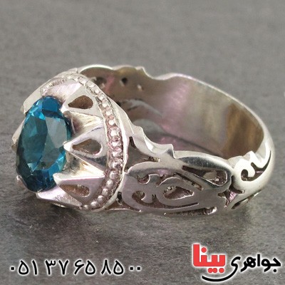 انگشتر توپاز لندنی مردانه بسیار عالی _کد:2253