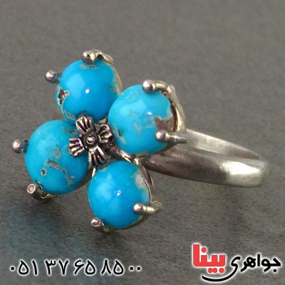 انگشتر فیروزه نیشابوری زنانه بسیار عالی _کد:2305
