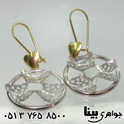 گوشواره قلب و پروانه