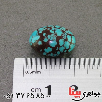 نگین انگشتر فیروزه نیشابوری شجری عالی _کد:16056