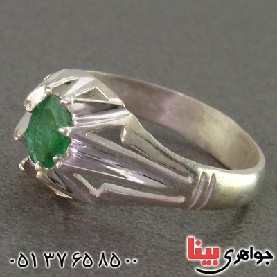 انگشتر زمرد زلال خوشرنگ _کد:16065