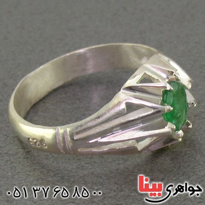 انگشتر زمرد زلال خوشرنگ _کد:16065
