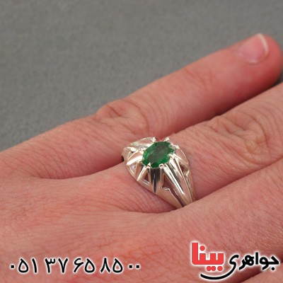 انگشتر زمرد زلال خوشرنگ _کد:16065