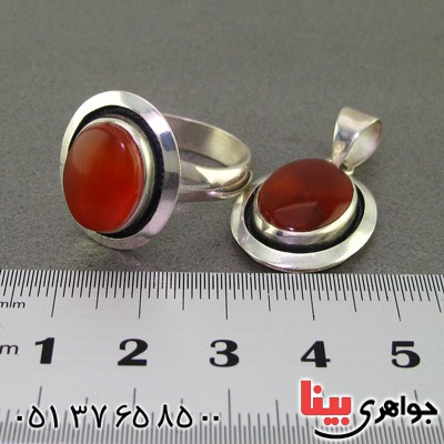 سرویس عقیق یمنی درشت با حرز امام جواد _کد:2337