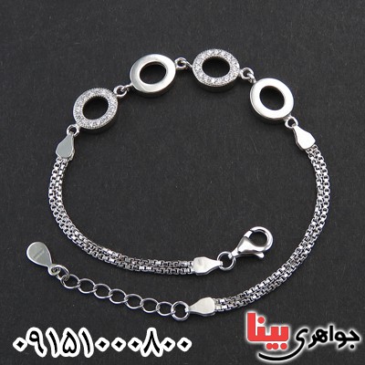 دستبند نقره زنانه رودیوم دستبند نقره زنانه رودیوم