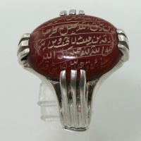 انگشتر عقیق با حکاکی