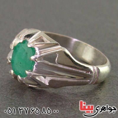 انگشتر زمرد  خوشرنگ _کد:16131