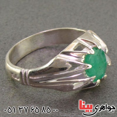 انگشتر زمرد  خوشرنگ _کد:16131