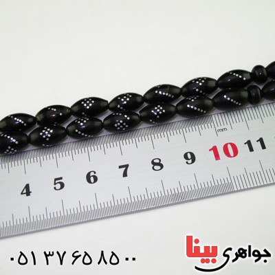 تسبیح یسر 33 دانه ای نقره کوب دانه هلی _کد:2362