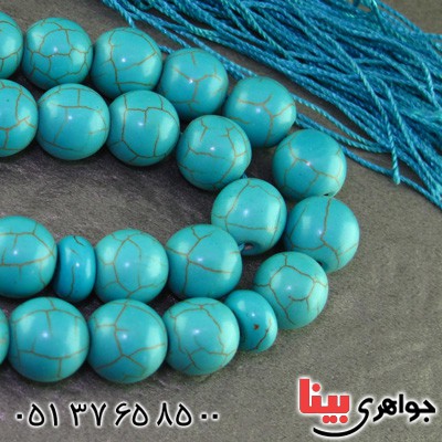 تسبیح فیروزه تبتی 33 دانه ای درشت _کد:16145