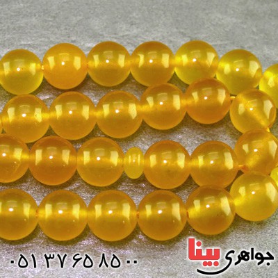 تسبیح عقیق شرف الشمس 33 دانه ای درجه یک _کد:16147