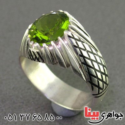 انگشتر زبرجد بسیار عالی مردانه  _کد:2365