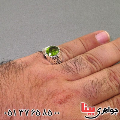 انگشتر زبرجد بسیار عالی مردانه  _کد:2365