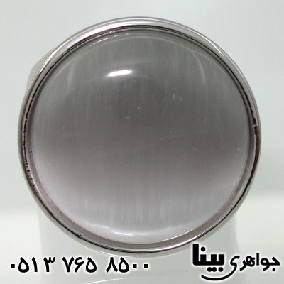انگشتر سنگ ماه (مون استون) دایره درشت