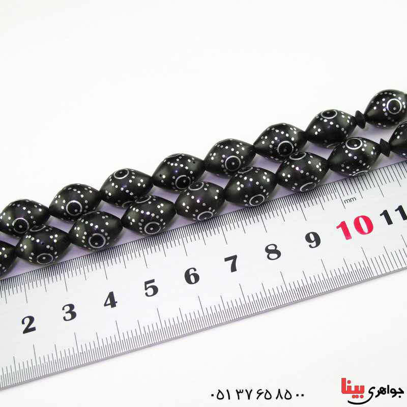 تسبیح یسر 33 دانه ای نقره کوب دانه هلی _کد:2378