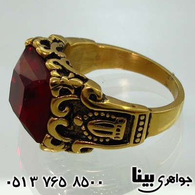 انگشتر یاقوت سرخ سنتاتیک تاجی