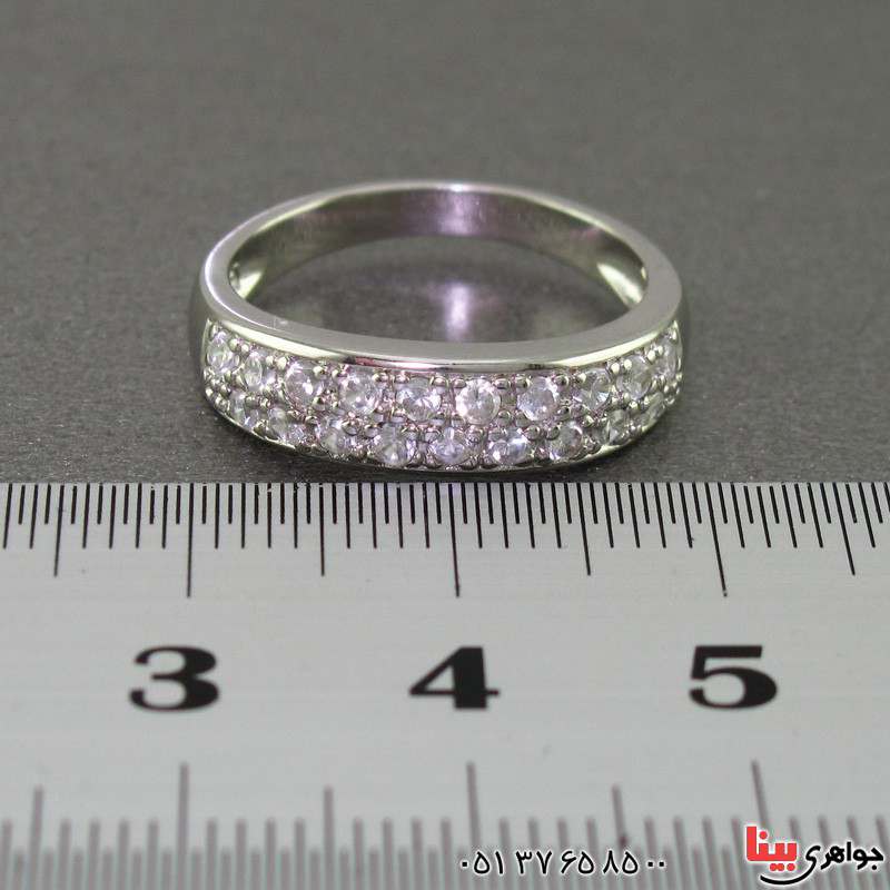 انگشتر الماس مانی زنانه مدل پرنس _کد:16369