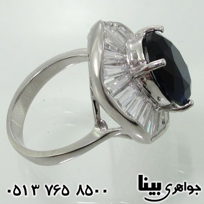انگشتر یاقوت کبود سنتاتیک باگت ریلی