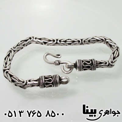 دستبند نقره ضخیم ماری