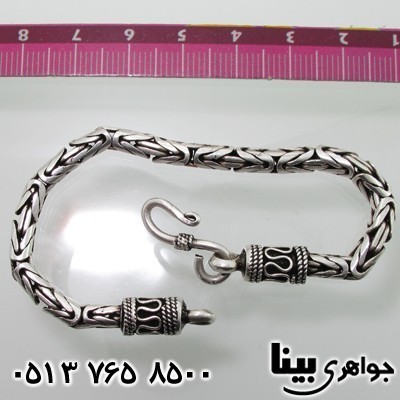 دستبند نقره ضخیم ماری