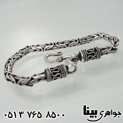 دستبند نقره ضخیم ماری