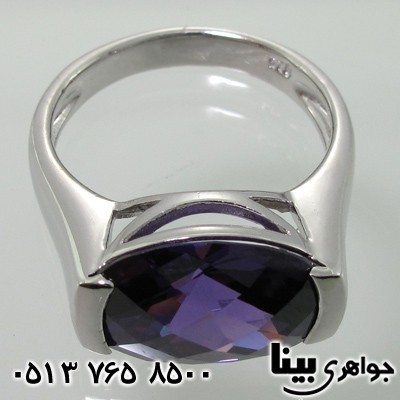 انگشتر آمتیست بیضی اسپورت