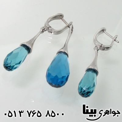 سرویس توپاز آبی طرح غنچه