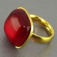 انگشتر یاقوت سرخ آلمانی زنانه درشت 