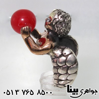 انگشتر جید طرح فرشته