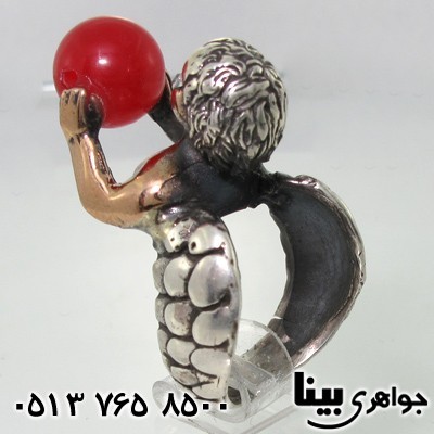 انگشتر جید طرح فرشته